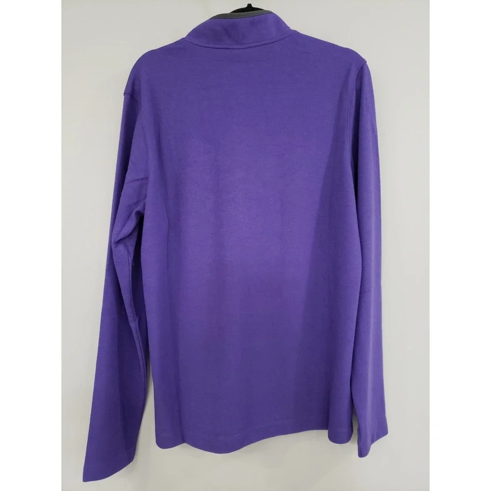 NWT SIZE MEDIUM - TCU Horned Frogs Shirt NCAA Football Nike Quarter Zip Pullover